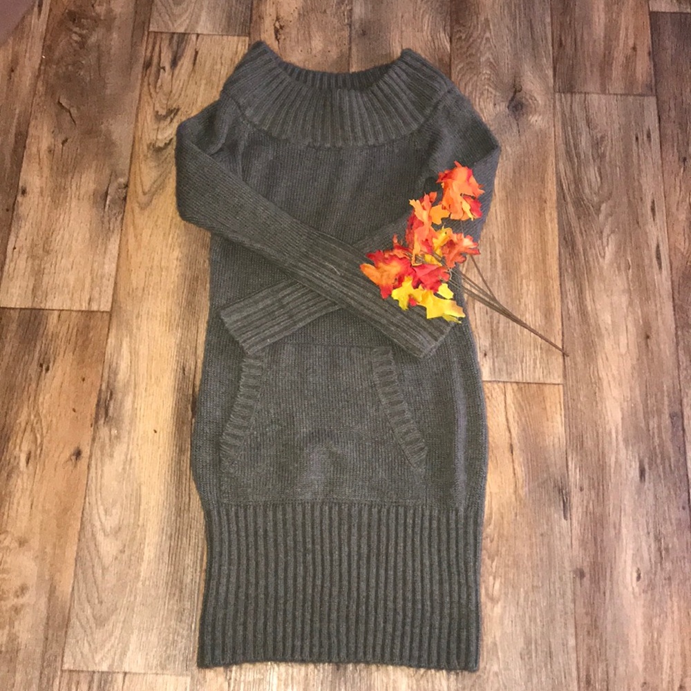 Green/Grey H&M Sweater Dress